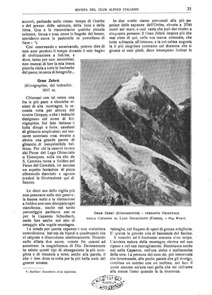 Rivista del Club alpino italiano pubblicazione mensile