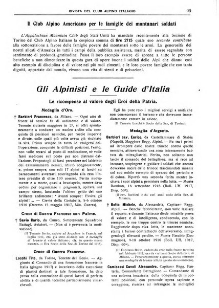 Rivista del Club alpino italiano pubblicazione mensile