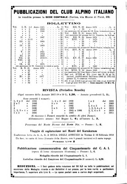 Rivista del Club alpino italiano pubblicazione mensile