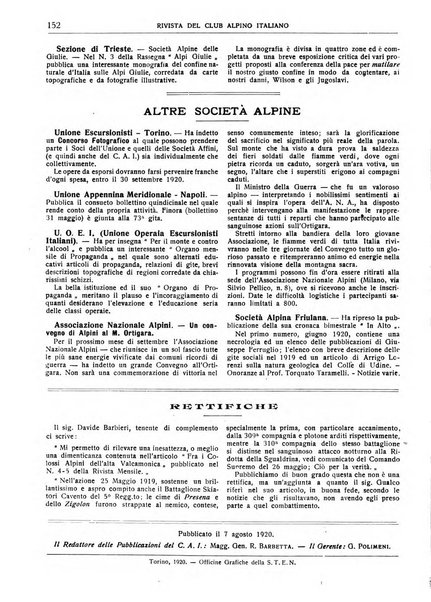 Rivista del Club alpino italiano pubblicazione mensile