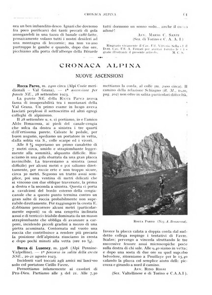 Rivista del Club alpino italiano pubblicazione mensile