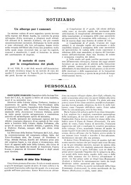 Rivista del Club alpino italiano pubblicazione mensile