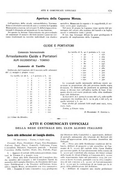 Rivista del Club alpino italiano pubblicazione mensile