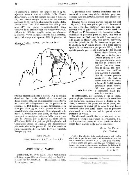 Rivista del Club alpino italiano pubblicazione mensile