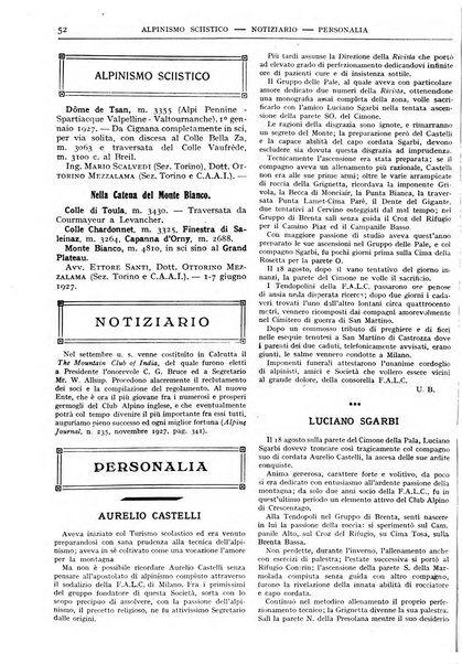 Rivista del Club alpino italiano pubblicazione mensile