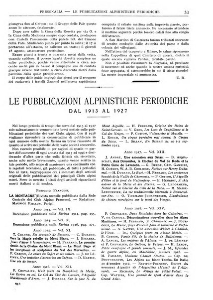 Rivista del Club alpino italiano pubblicazione mensile