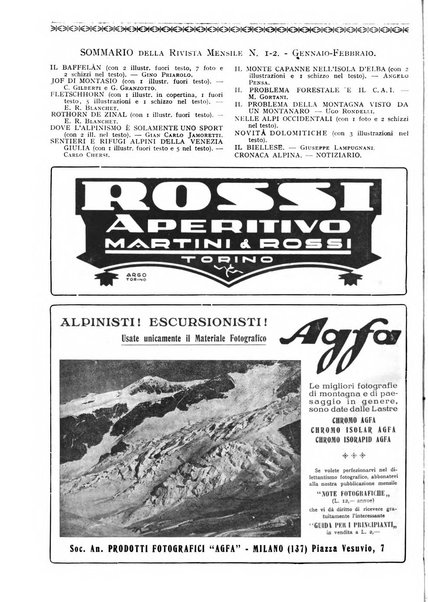 Rivista del Club alpino italiano pubblicazione mensile