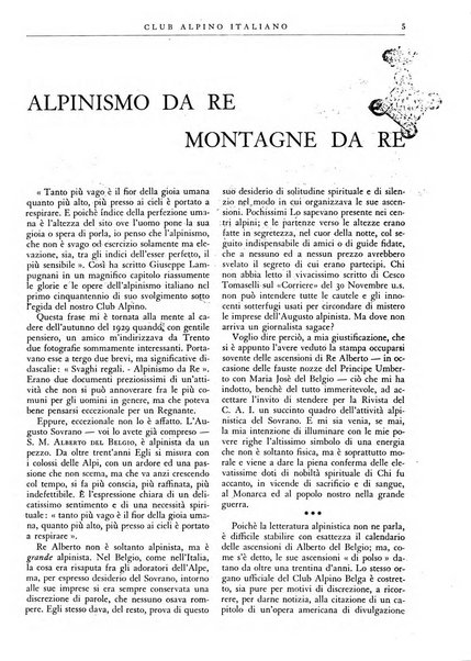 Rivista del Club alpino italiano pubblicazione mensile