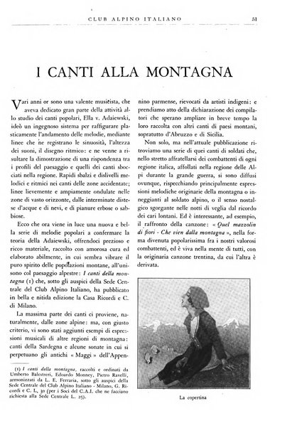 Rivista del Club alpino italiano pubblicazione mensile