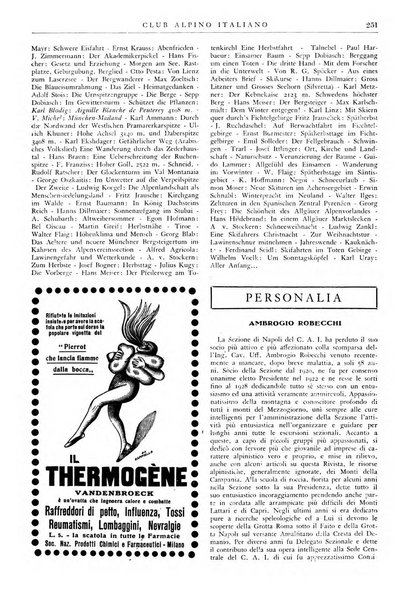 Rivista del Club alpino italiano pubblicazione mensile