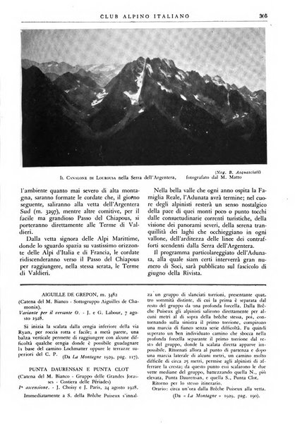 Rivista del Club alpino italiano pubblicazione mensile