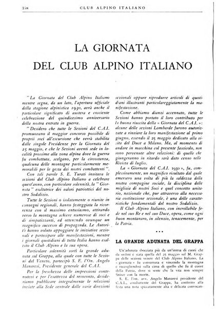 Rivista del Club alpino italiano pubblicazione mensile