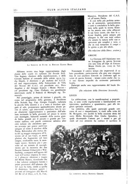 Rivista del Club alpino italiano pubblicazione mensile