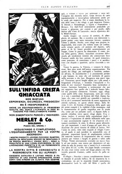 Rivista del Club alpino italiano pubblicazione mensile