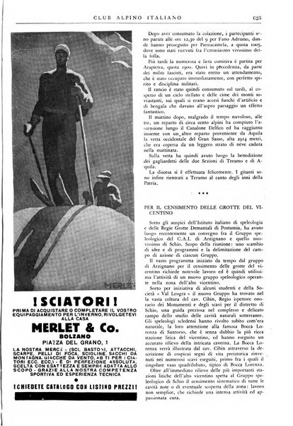 Rivista del Club alpino italiano pubblicazione mensile