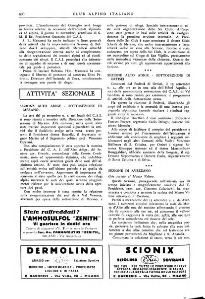 Rivista del Club alpino italiano pubblicazione mensile