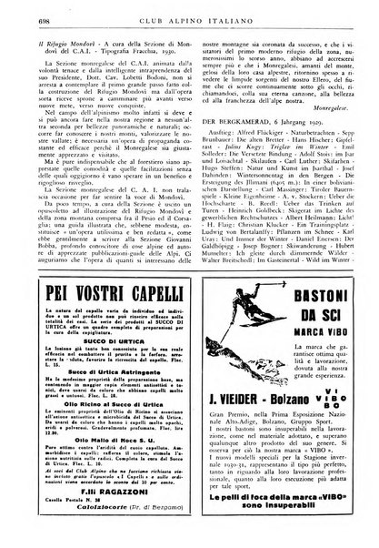 Rivista del Club alpino italiano pubblicazione mensile