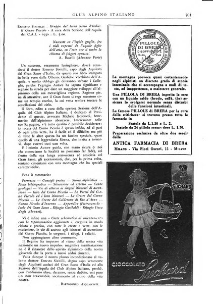 Rivista del Club alpino italiano pubblicazione mensile