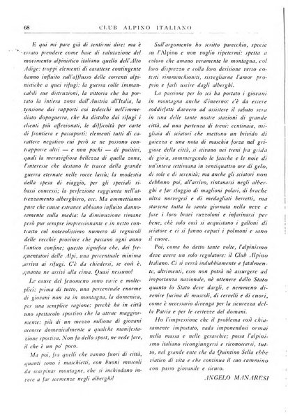 Rivista del Club alpino italiano pubblicazione mensile