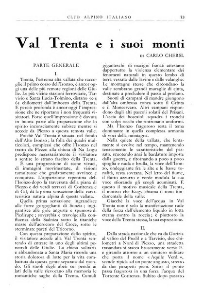 Rivista del Club alpino italiano pubblicazione mensile