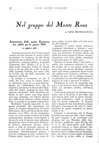 Rivista del Club alpino italiano pubblicazione mensile