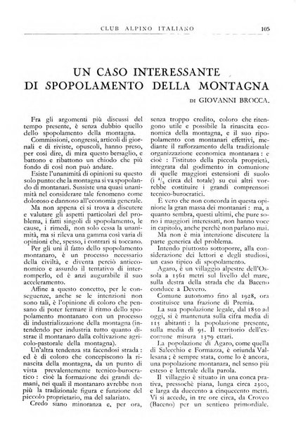 Rivista del Club alpino italiano pubblicazione mensile