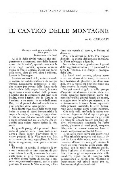 Rivista del Club alpino italiano pubblicazione mensile