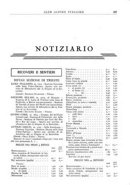 Rivista del Club alpino italiano pubblicazione mensile