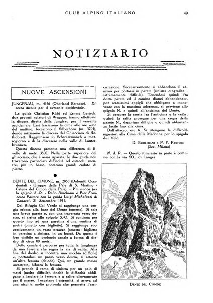 Rivista del Club alpino italiano pubblicazione mensile