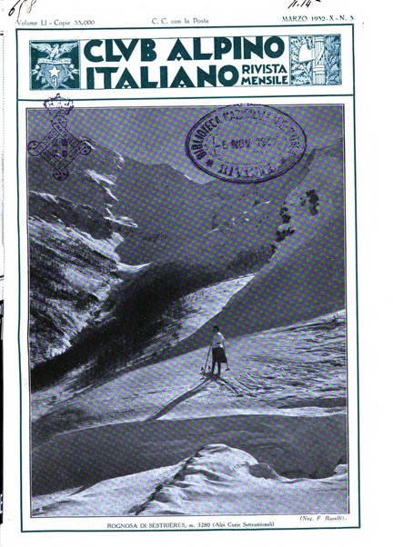 Rivista del Club alpino italiano pubblicazione mensile