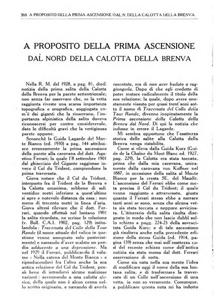 Rivista del Club alpino italiano pubblicazione mensile