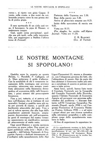 Rivista del Club alpino italiano pubblicazione mensile