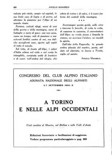 Rivista del Club alpino italiano pubblicazione mensile