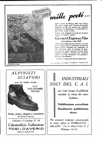 Rivista del Club alpino italiano pubblicazione mensile