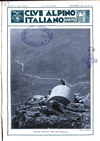 Rivista del Club alpino italiano pubblicazione mensile