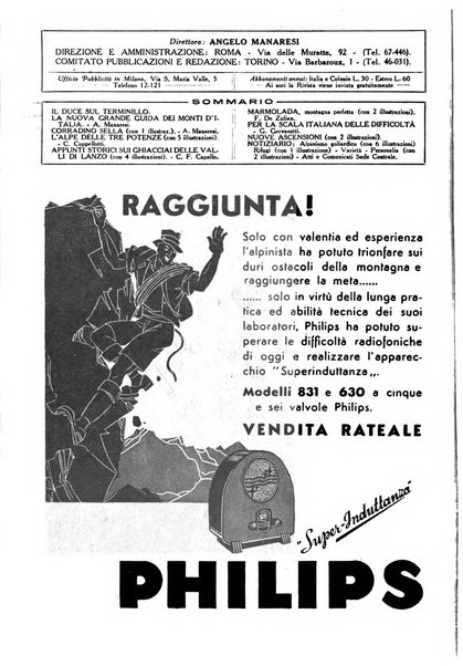 Rivista del Club alpino italiano pubblicazione mensile