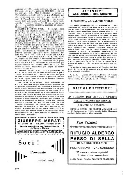 Rivista del Club alpino italiano pubblicazione mensile