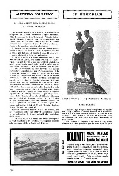 Rivista del Club alpino italiano pubblicazione mensile