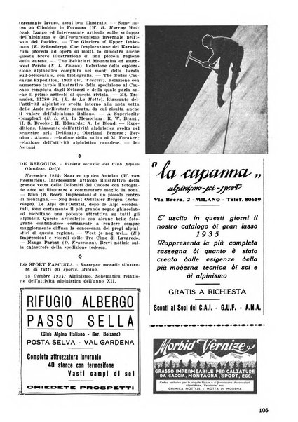 Rivista del Club alpino italiano pubblicazione mensile