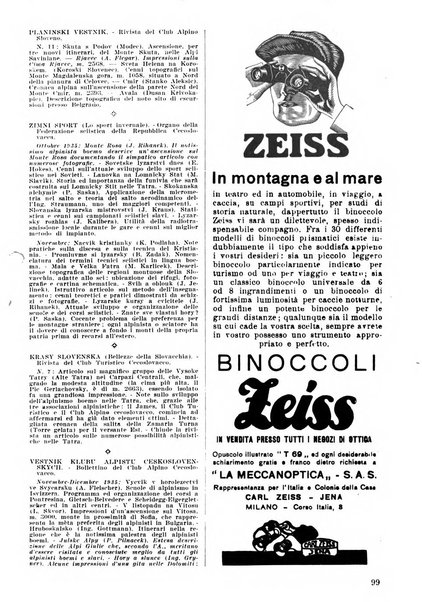 Rivista del Club alpino italiano pubblicazione mensile