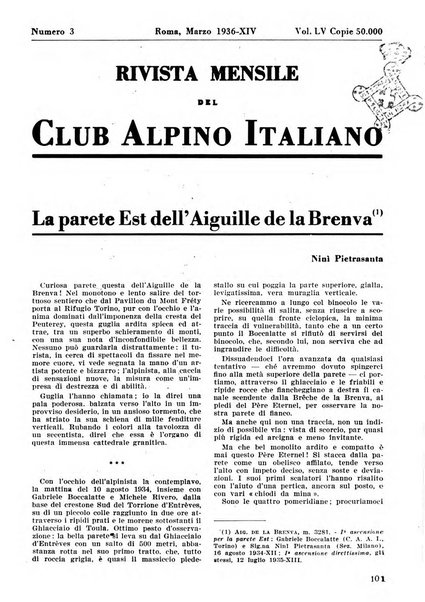 Rivista del Club alpino italiano pubblicazione mensile