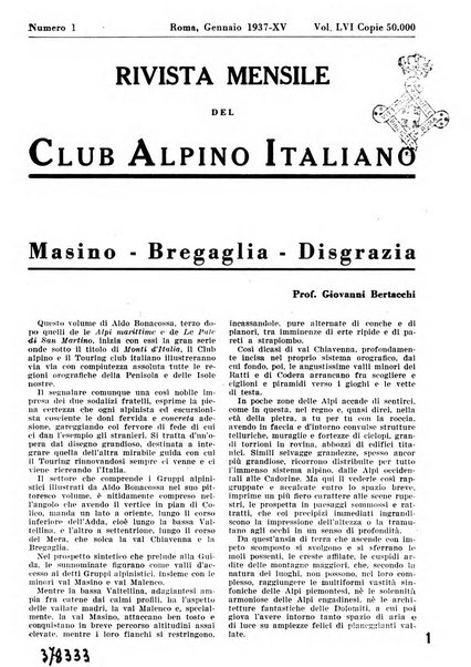 Rivista del Club alpino italiano pubblicazione mensile