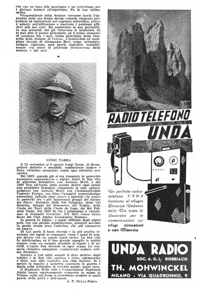 Rivista del Club alpino italiano pubblicazione mensile