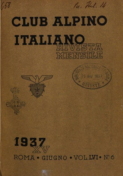 Rivista del Club alpino italiano pubblicazione mensile