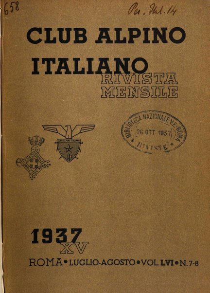 Rivista del Club alpino italiano pubblicazione mensile