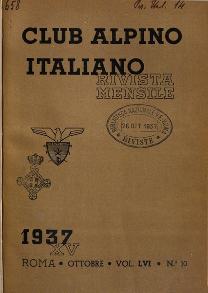 Rivista del Club alpino italiano pubblicazione mensile