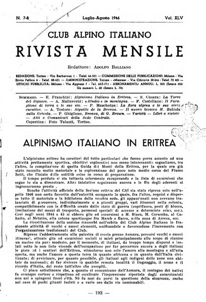 Rivista mensile del Club alpino italiano