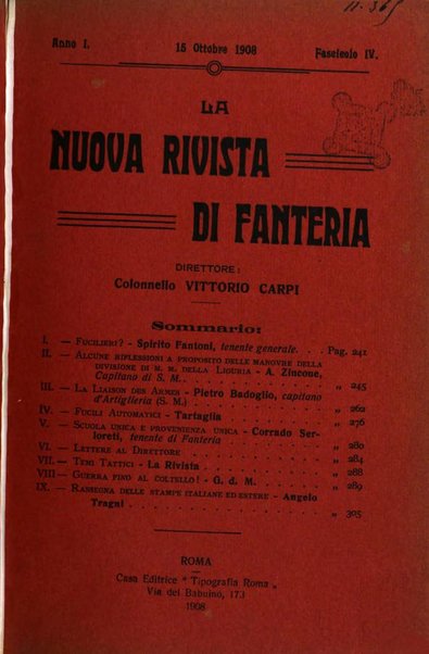 La nuova rivista di fanteria