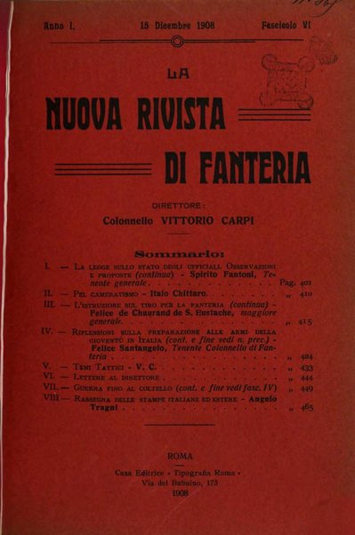 La nuova rivista di fanteria