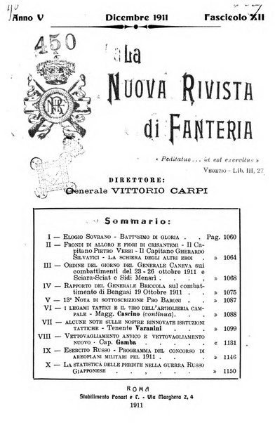 La nuova rivista di fanteria